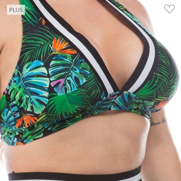 Tropical High Waisted Two Piece Swimsuit - Picture 4 of 10